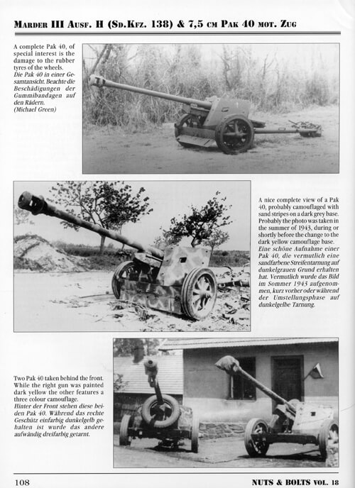 Volume 18: Pz.Jäger Marder III H & Pak 40 - Sd.Kfz. 138