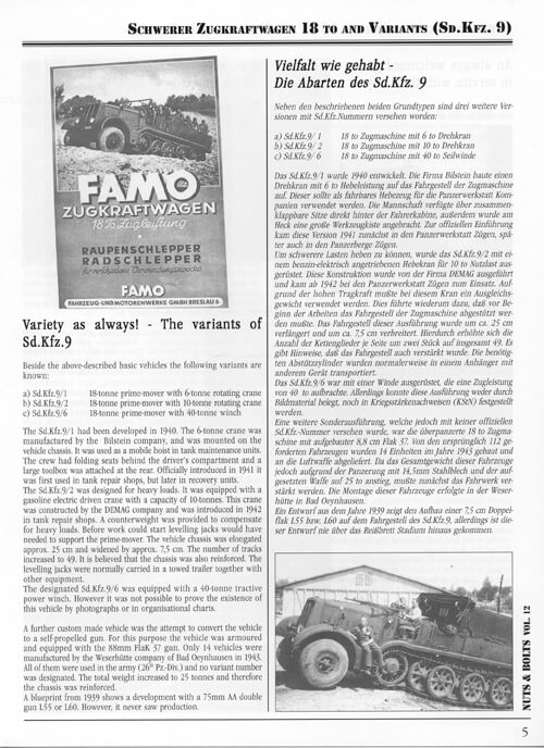 Volume 12: Sd.Kfz. 9 - 18 ton Zgkw FAMO