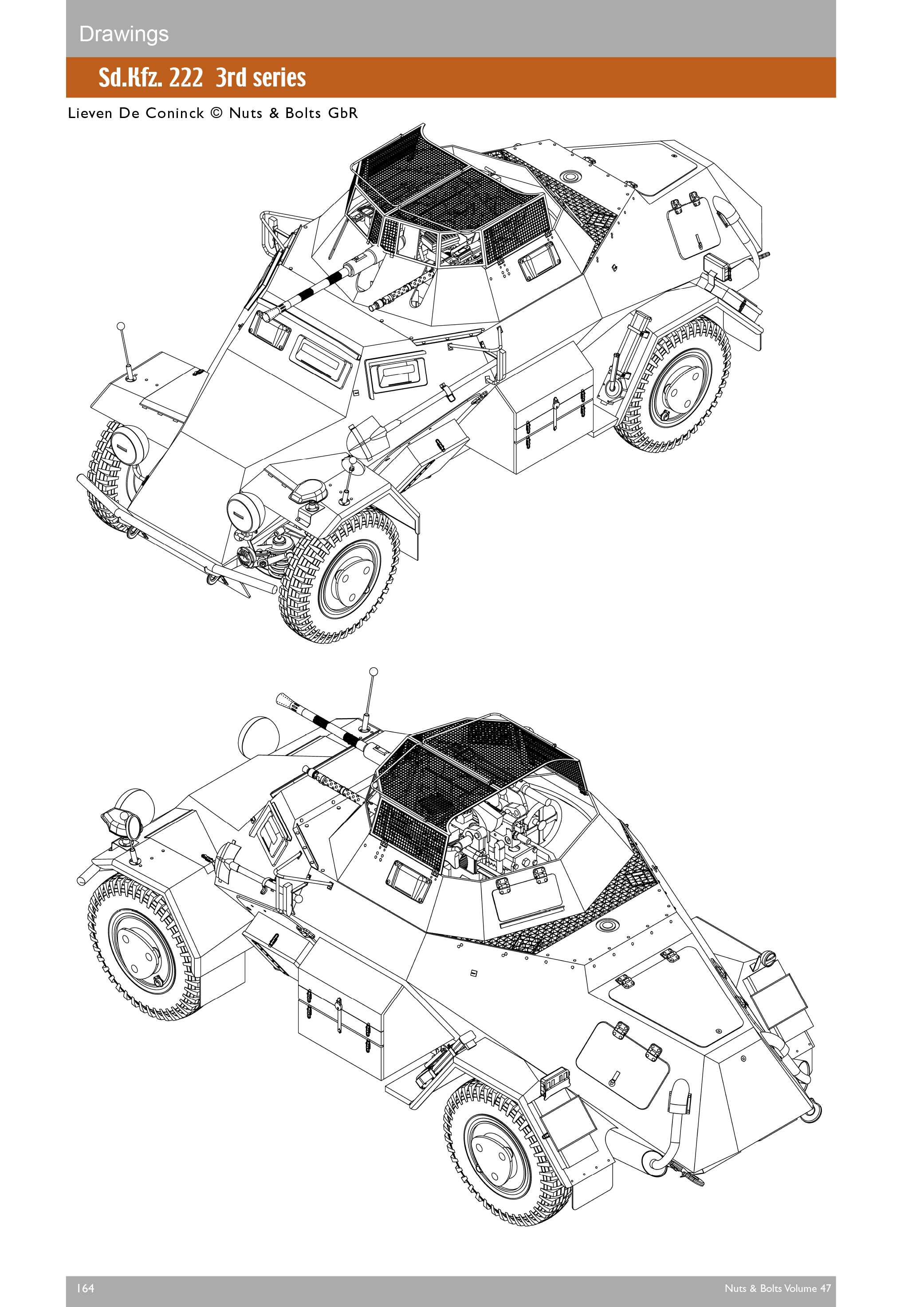 Volume 47: Horch's leichte Panzerspähwagen on Einheitsfahrgestell I & II for s.Pkw. Sd.Kfz. 221, 222, 223, 247, 260, 261 and variants