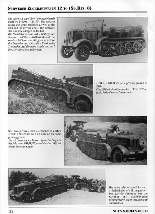 Volume 16: Sd.Kfz. 8 - 12 ton Zgkw Daimler-Benz