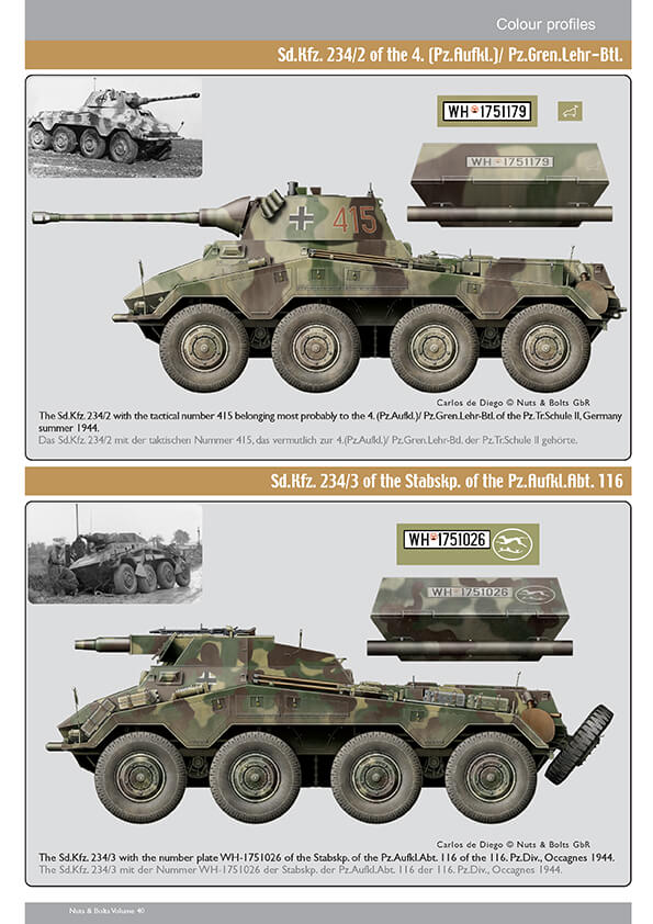 Volume 40: Büssing’s schwere Pz.Spähwagen Part 3: schw.Pz.Spähwagen (SdKfz.234) (8-Rad Tp.) and variants