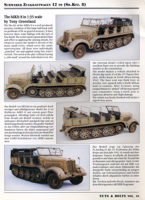 Volume 16: Sd.Kfz. 8 - 12 ton Zgkw Daimler-Benz